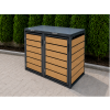 ZABUDOWA ŚMIETNIKOWA 2x120L kolor DREWNO